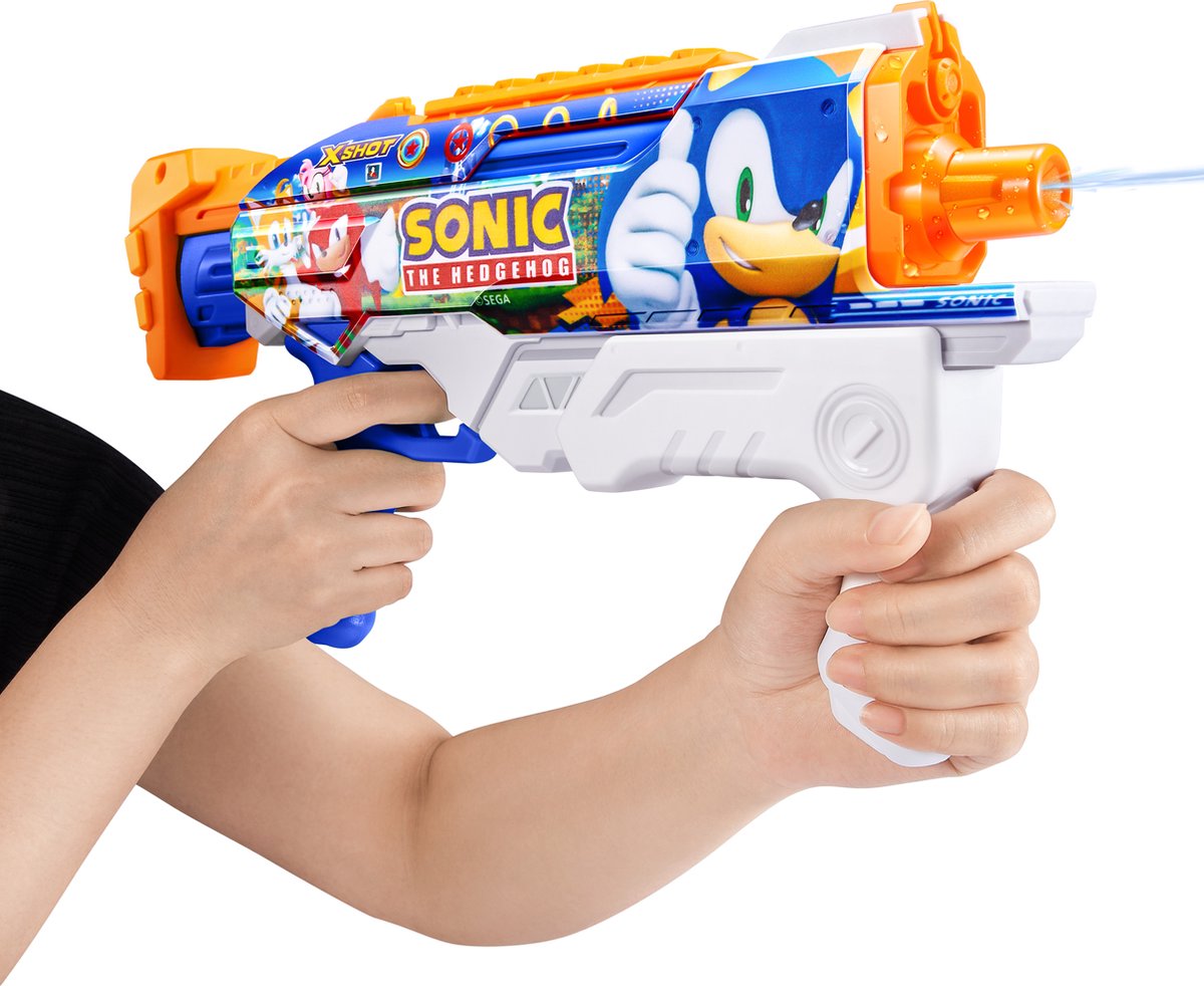 ZURU - XSHOT - Water - Skins à remplissage Fast Sonic The Hedgehog Hyperload Water Blaster de ZURU