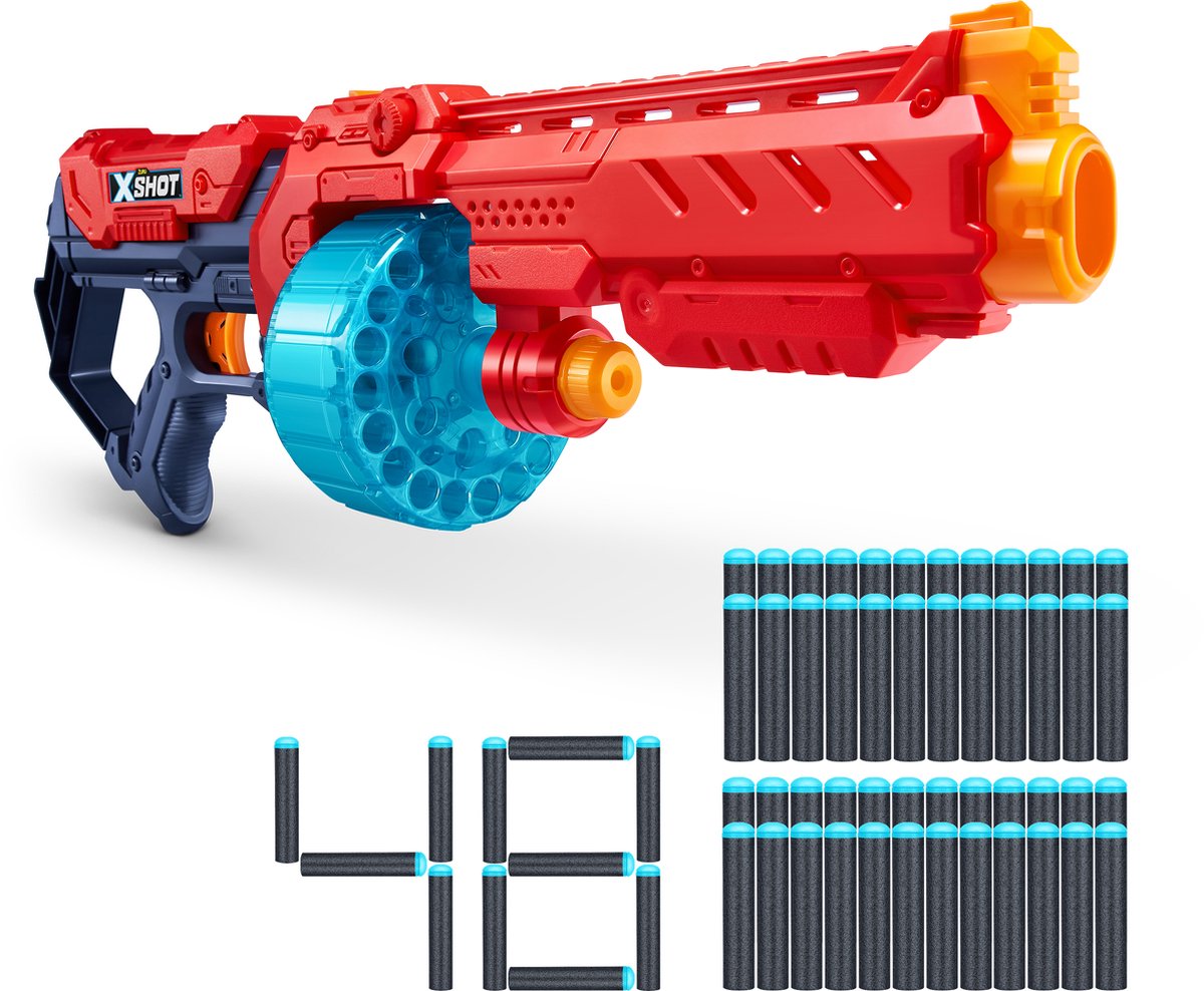 ZURU X- Shot Excel Turbo Fire Blaster - Blaster jouet - 48 fléchettes