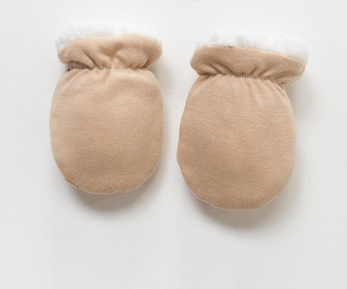 2 paires de mitaines bébé hiver - Taille 68 (2-6 mois) - baby krabwantjes - gants avec doublure