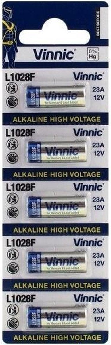 5 Pièces Vinnic A23 12V Alcaline L1028F