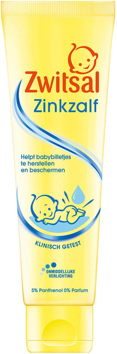 Zwitsal - Pommade au zinc pour Bébé - Tube - 6 x 100 ml - Pack économique