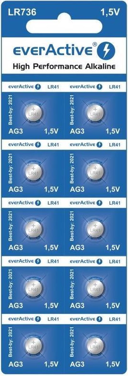 10x sous blister everActive AG3 G3 LR736 BL163