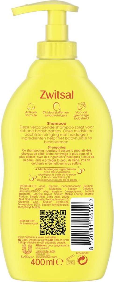 Zwitsal - Shampooing - 400 ml