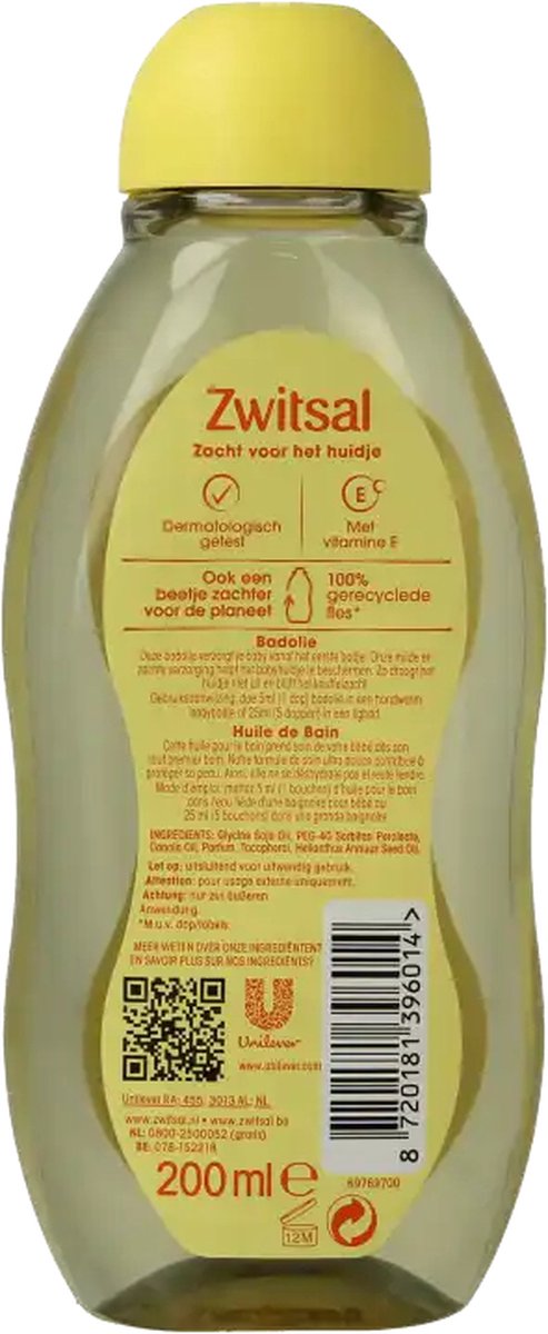 Zwitsal - Huile de bain - 200 ML