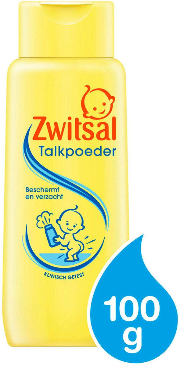 Zwitsal - Poudre de talc - 6 x 100 grammes - Pack économique