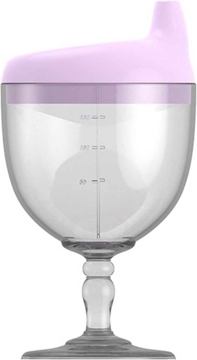 150ML - Bébé Cup - Party Cup - Gobelet en plastique Bébé avec couvercle - Party Cup - Violet