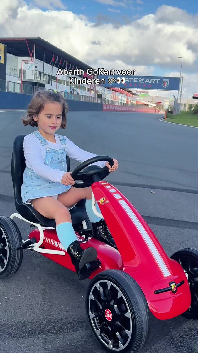 Abarth Kart À Pédales Noir Enfant