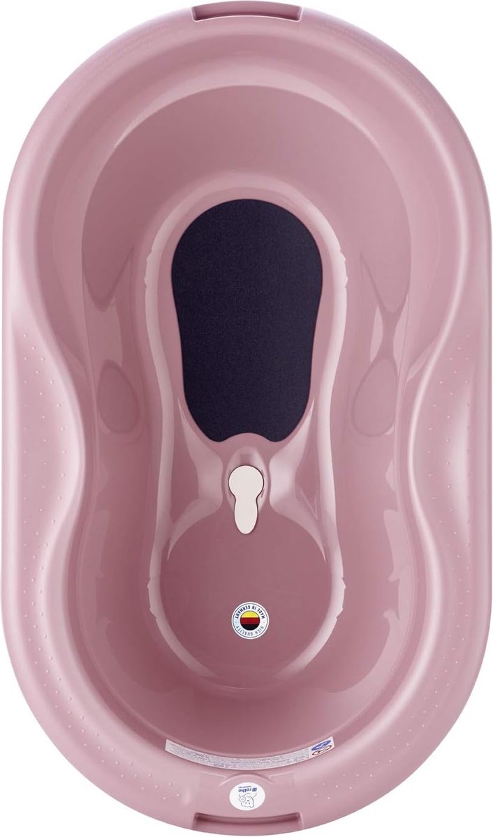 ' TOP' Baignoire bébé, avec tapis antidérapant et bouchon de vidange, 0 - 12 mois, TOP, mauve fantastique (vieux rose), 200010288