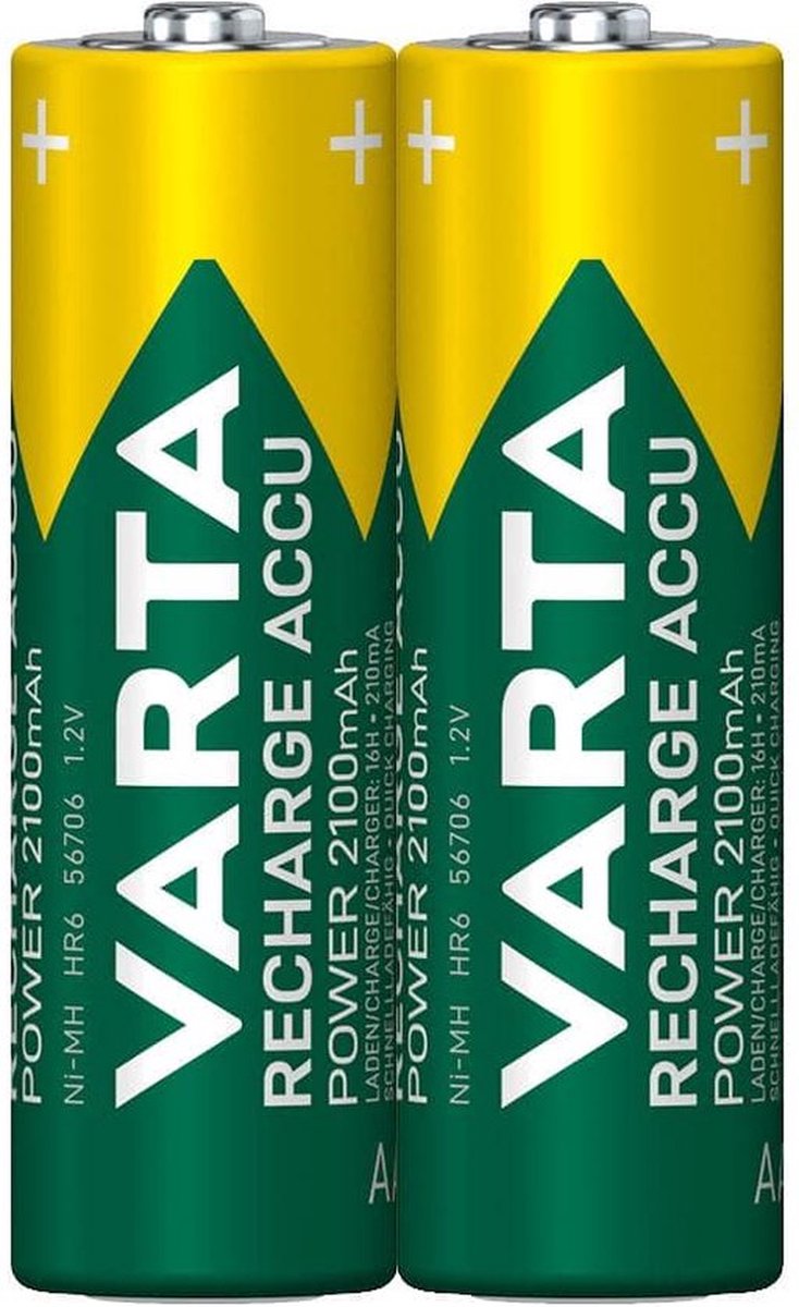 1x2 pile rechargeable Varta AA Ready2Use NiMH 2100 mAh Mignon - 2 pièces