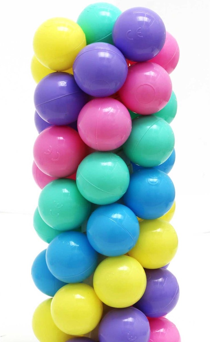 50 Balles colorées pour piscine à balles - Balles de jeu en plastique pour piscine à balles Bébé de 5,5 cm