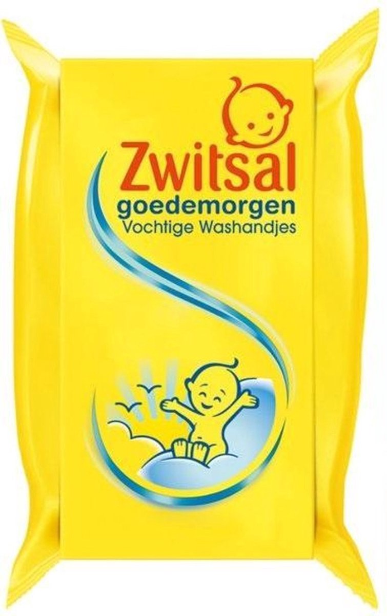 Zwitsal Good Morning Moist Washcloths - Baby - 4 x 20 Pieces Value Pack