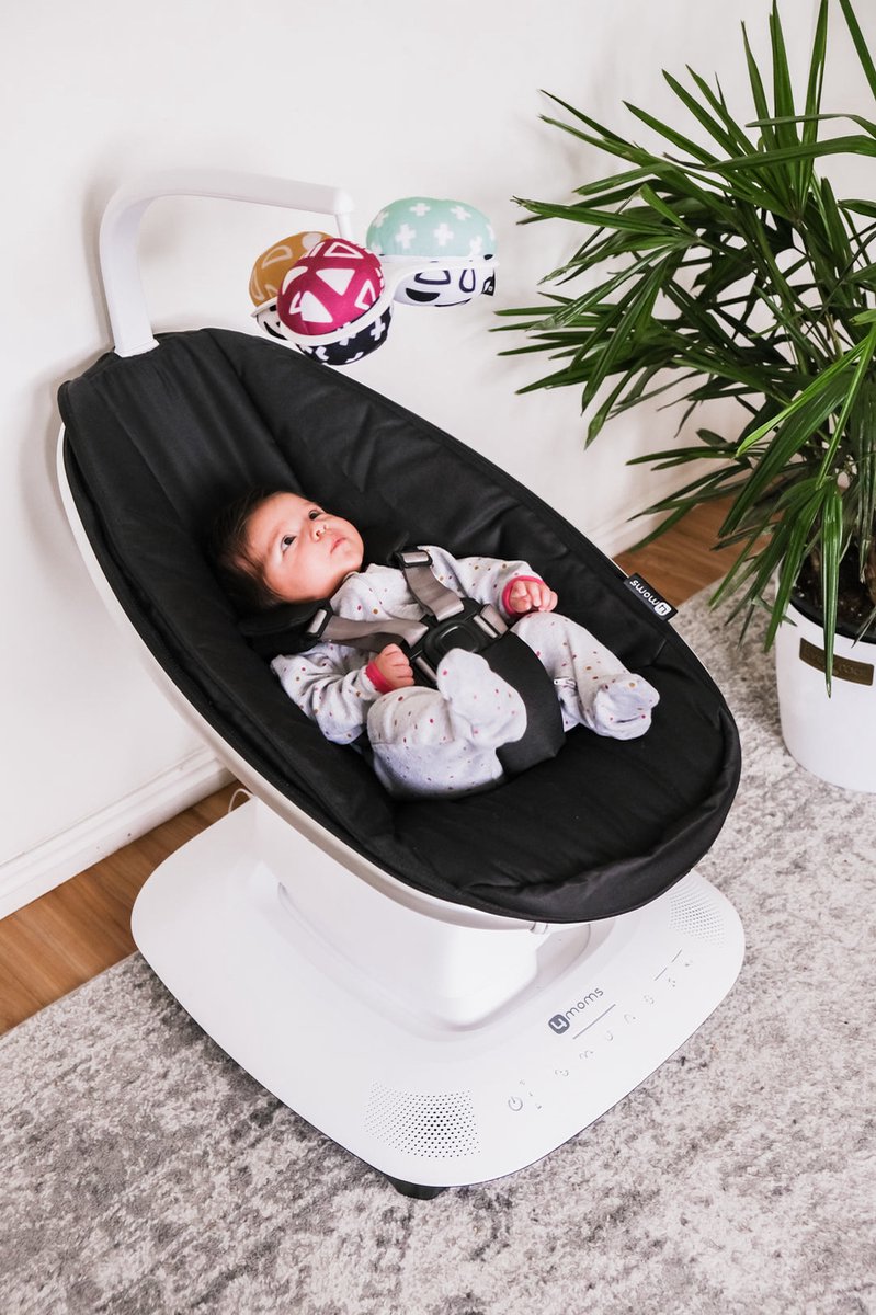 4Moms mamaRoo 5 Classic Grey | Bouge comme Vous, contrôlez avec Smartphone, intégration WiFi Smart Home Via Amazon Alexa et Google Home…