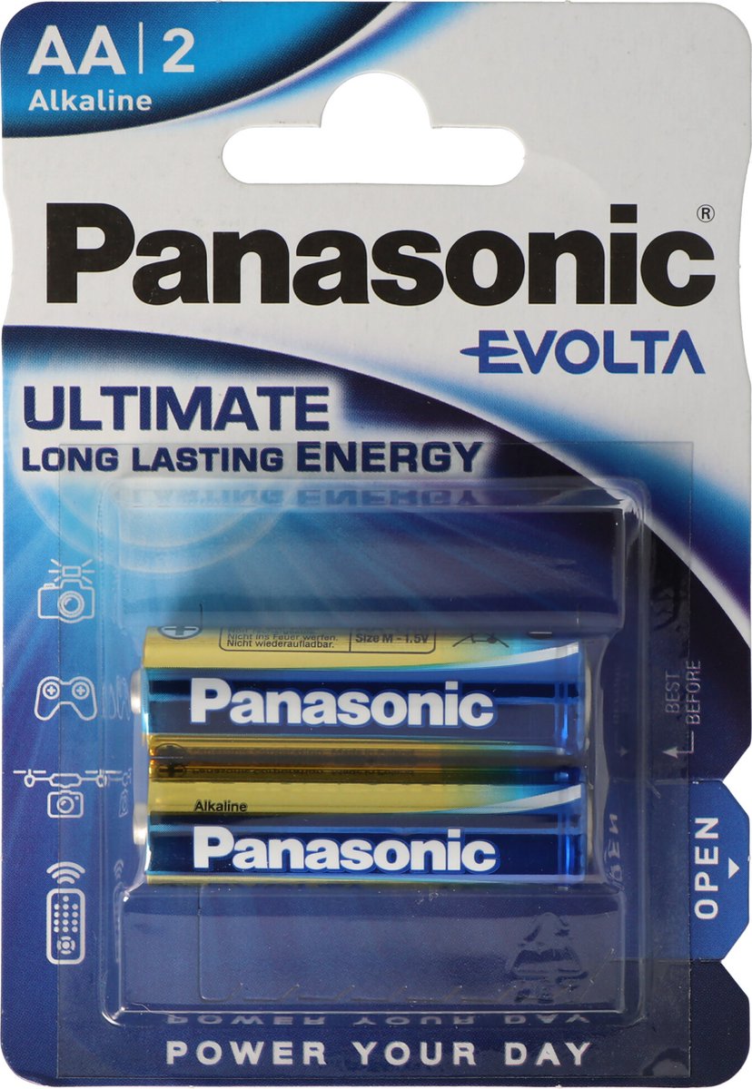 1x2 Panasonic Evolta LR 6 Mignon