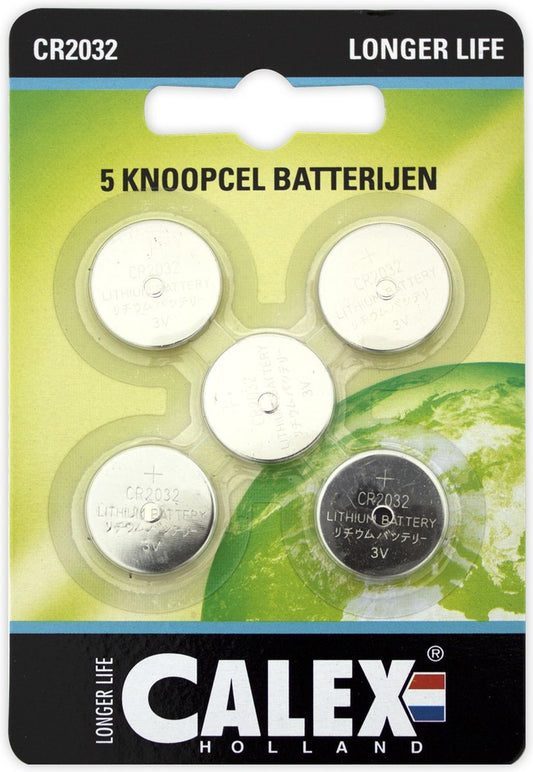 3 pièces pile bouton Calex au lithium cr2032 3v 5 pièces