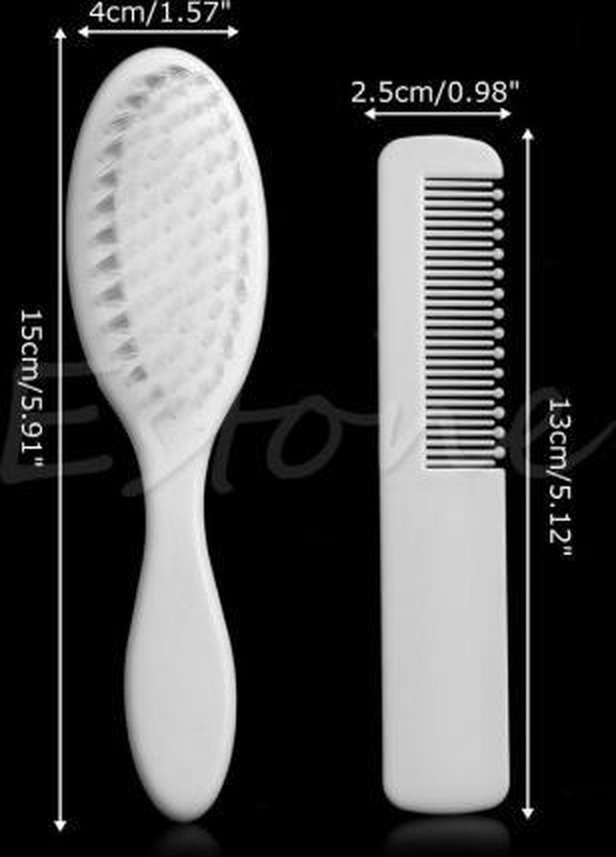 *** Brosse et peigne pour Bébé - Poils doux - Soins doux - Les premiers cheveux de Heble ® ***