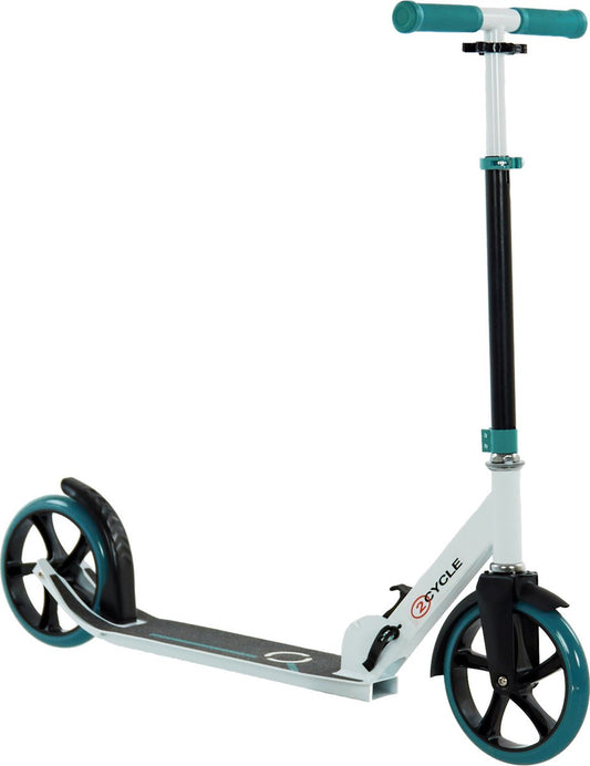 2Cycle Step - Aluminium - Grandes Roues - 20cm -Turquoise - Autoped - Trottinette