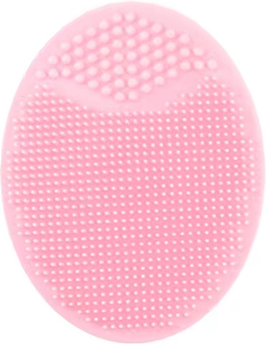 2 pièces-éponge de brosse de Massage en Siliconen Bébé - Lessive du cuir chevelu-rose et violet