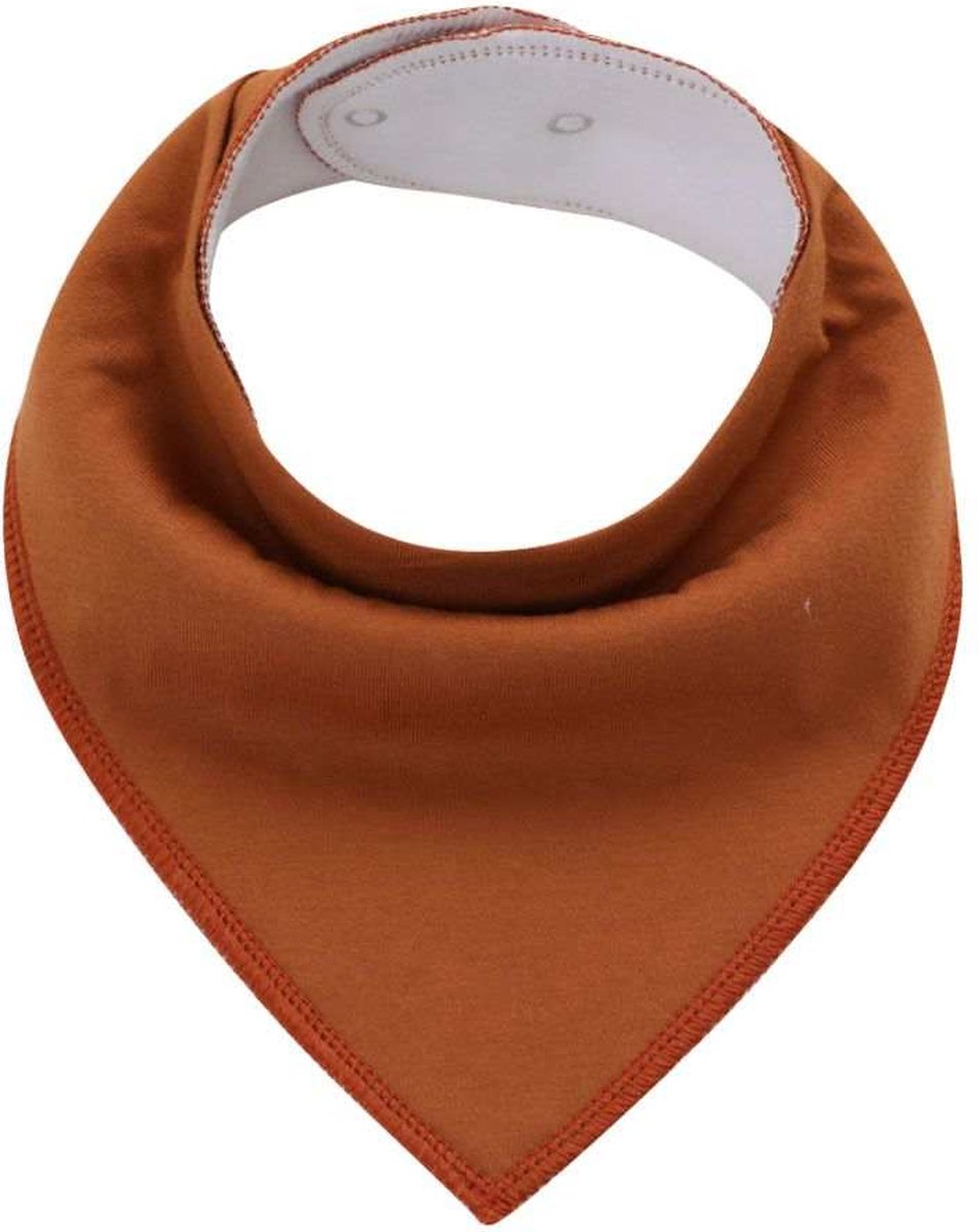 6 Pièces Bavoirs Bandana avec Couche Polaire - Marron Jaune Grijs