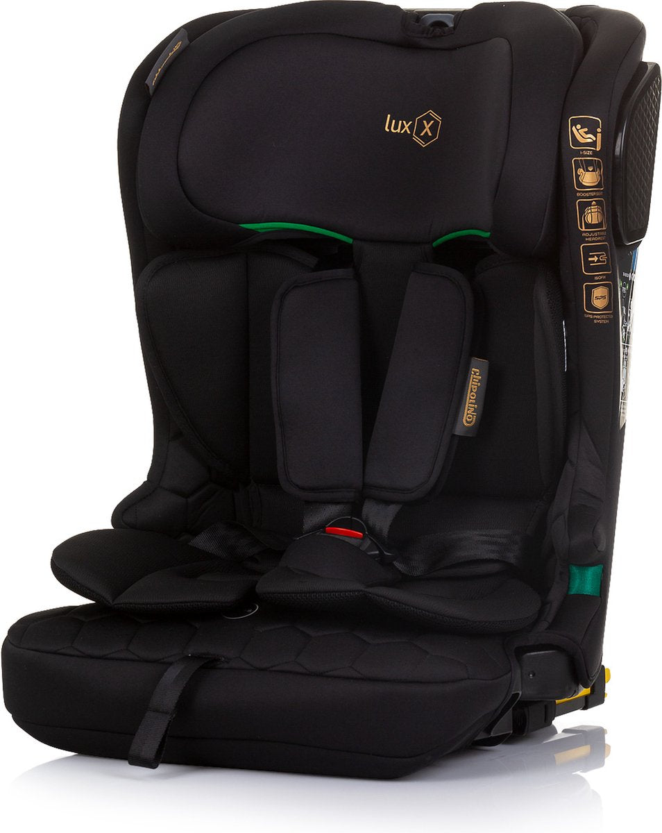 Zwart auto 360 Isofix Lux