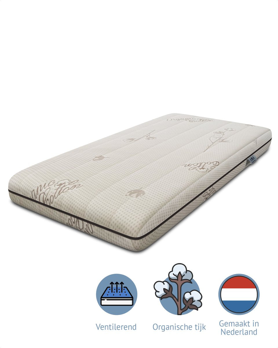 Ada Sleep Kids - 60x120 cm - 14 cm d'épaisseur - matelas en mousse froide - lit - lavable - hypoallergénique